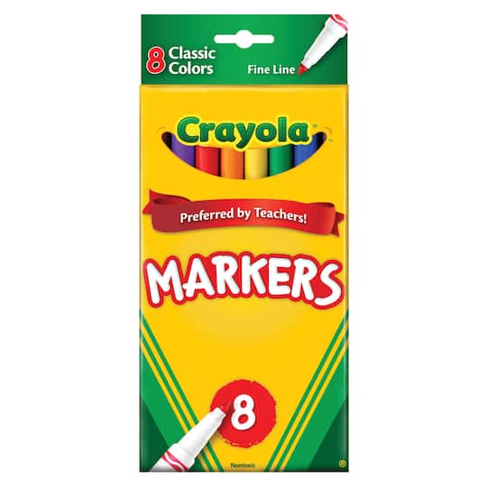 Crayola® Classic 8 Color Fine Line Marker Set